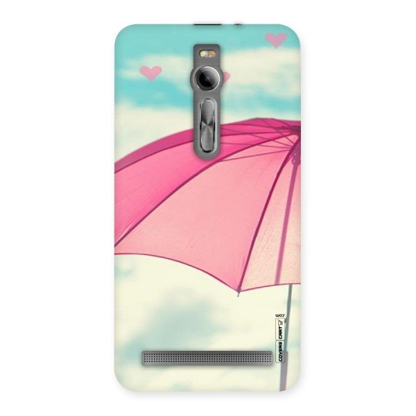 Cute Pink Umbrella Back Case for Asus Zenfone 2