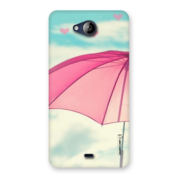 Cute Pink Umbrella Back Case for Canvas Play Q355