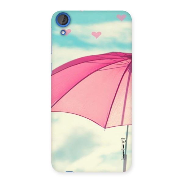 Cute Pink Umbrella Back Case for HTC Desire 820