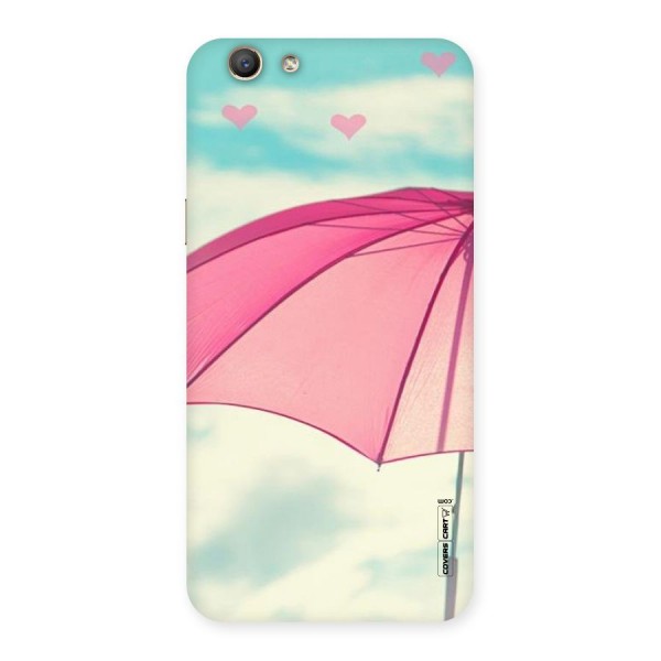Cute Pink Umbrella Back Case for Oppo F1s