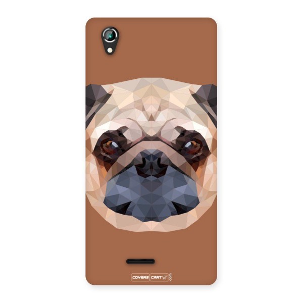 Cute Pug Back Case for Lava Iris 800