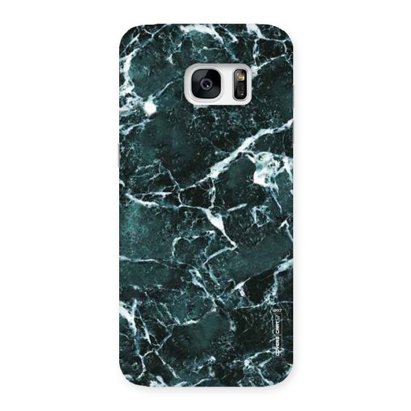 Dark Green Marble Back Case for Galaxy S7 Edge