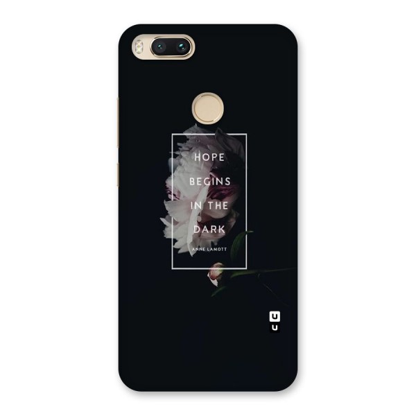 Dark Hope Back Case for Mi A1