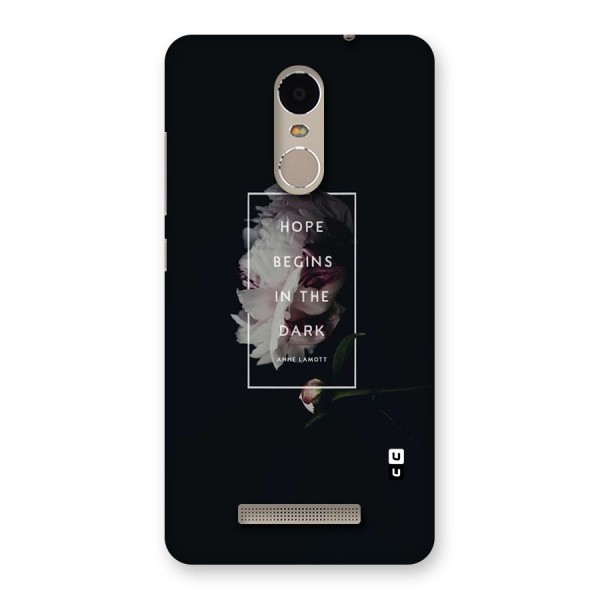 Dark Hope Back Case for Xiaomi Redmi Note 3