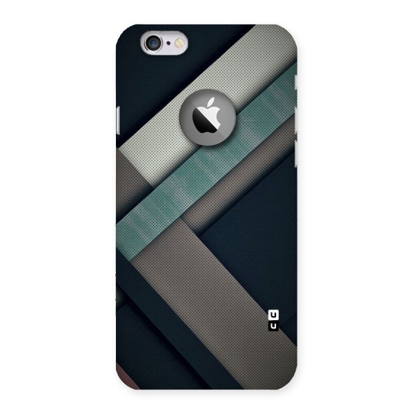Dark Stripes Back Case for iPhone 6 Logo Cut