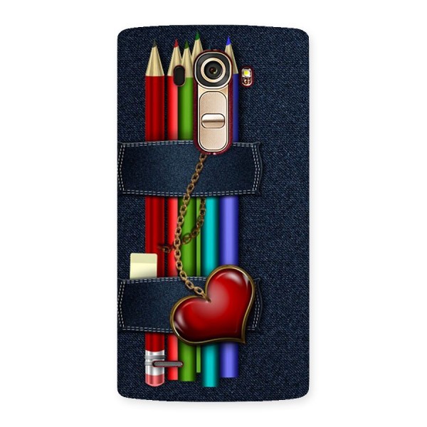 Denim Colorful Pencils Back Case for LG G4