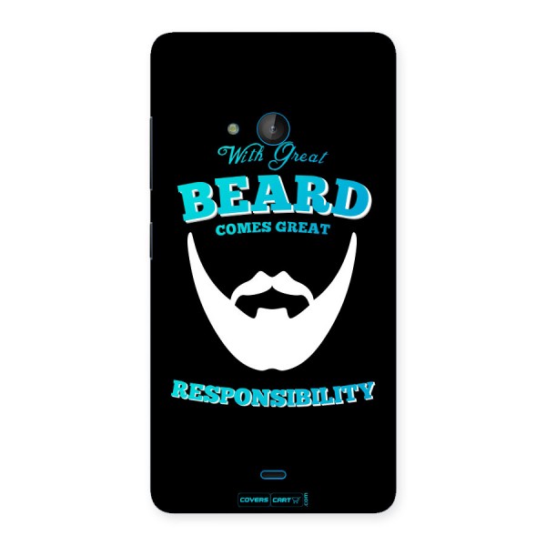 Dense Beard Back Case for Lumia 540