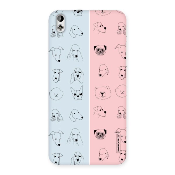 Dog Cat And Cow Back Case for HTC Desire 816g