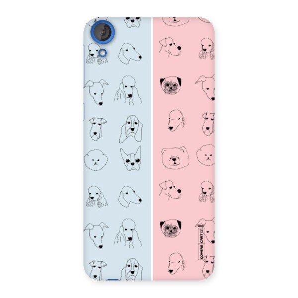 Dog Cat And Cow Back Case for HTC Desire 820