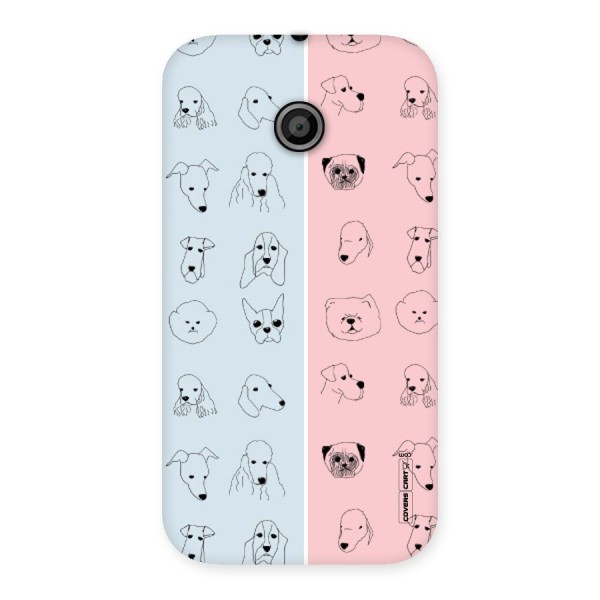 Dog Cat And Cow Back Case for Moto E