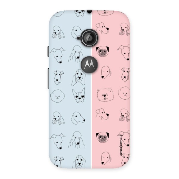 Dog Cat And Cow Back Case for Moto E 2nd Gen