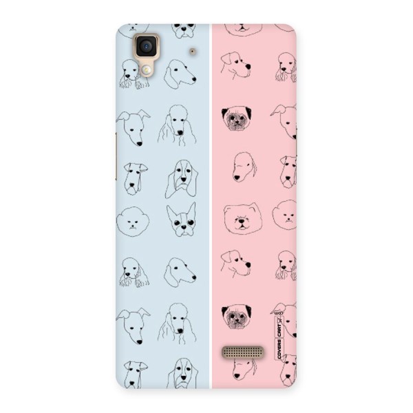 Dog Cat And Cow Back Case for Oppo R7