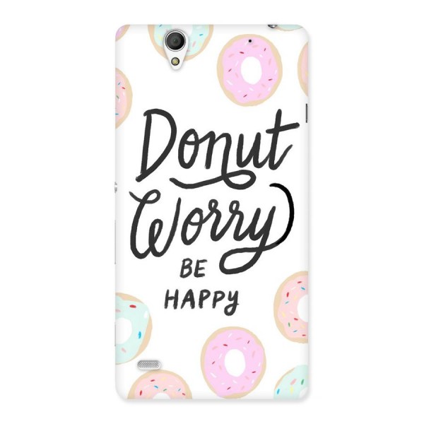 Donut Worry Be Happy Back Case for Sony Xperia C4