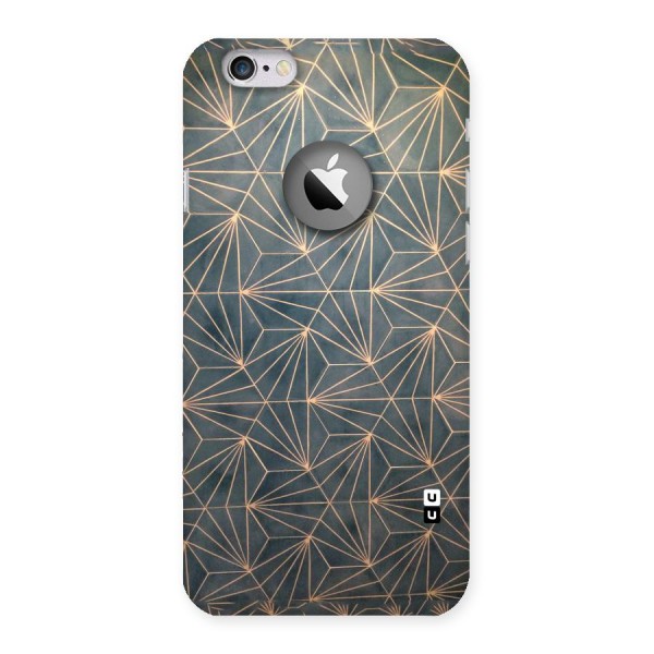Dotted Lines Pattern Back Case for iPhone 6 Logo Cut