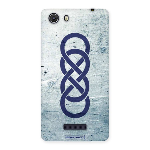 Double Infinity Rough Back Case for Micromax Unite 3