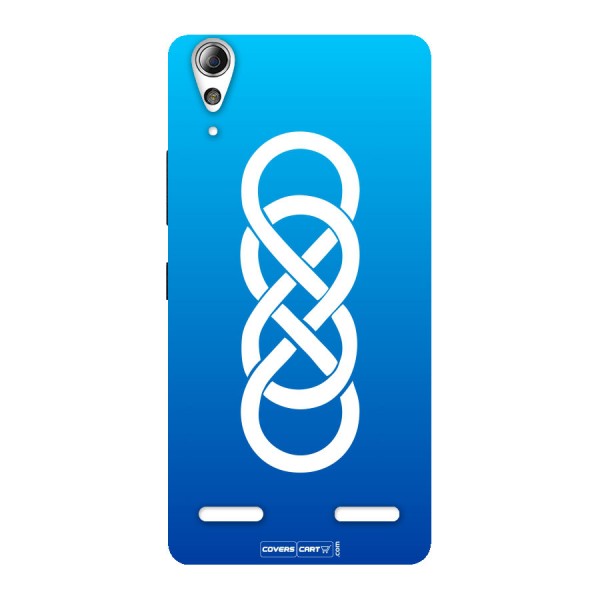 Double Infinity Blue Back Case for Lenovo A6000 Plus