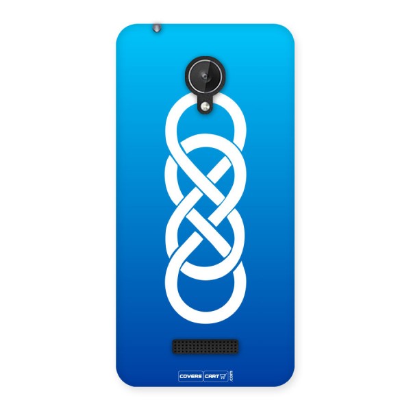 Double Infinity Blue Back Case for Micromax Canvas Spark Q380