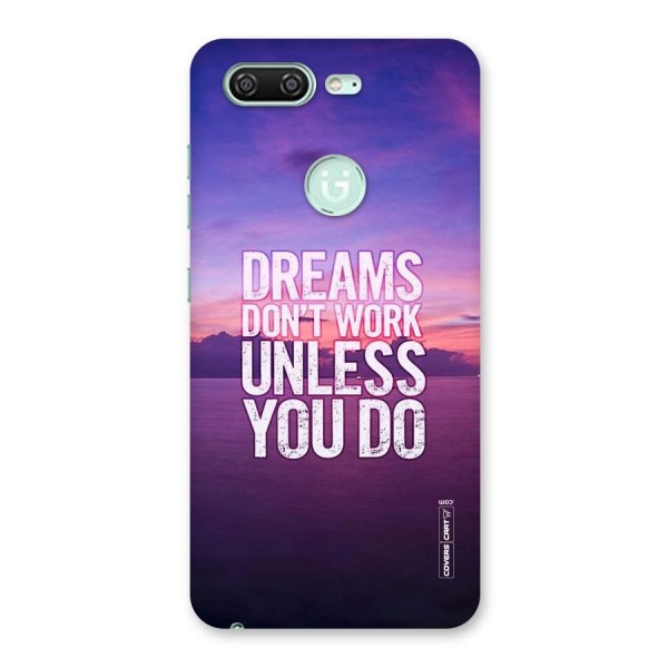 Dreams Work Back Case for Gionee S10
