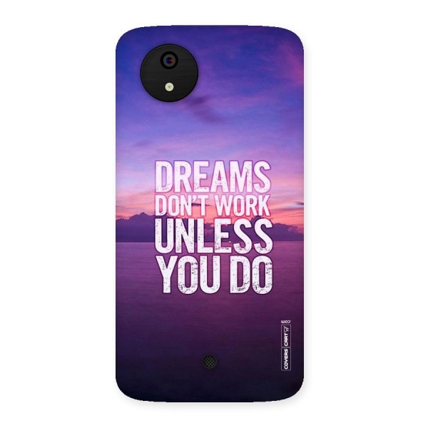 Dreams Work Back Case for Micromax Canvas A1