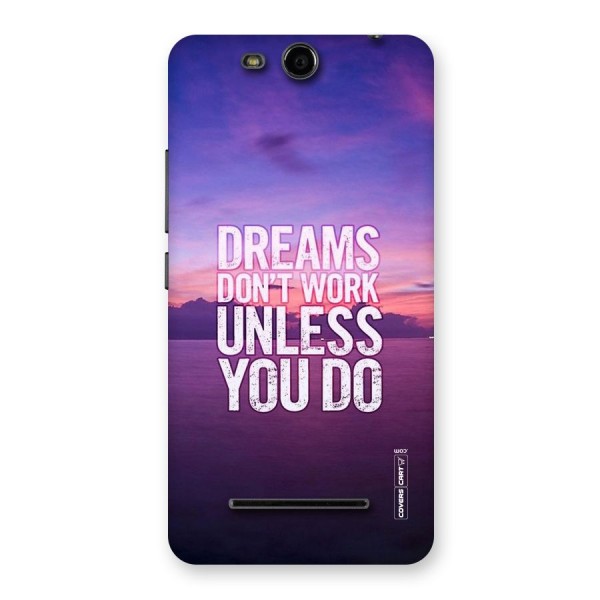 Dreams Work Back Case for Micromax Canvas Juice 3 Q392