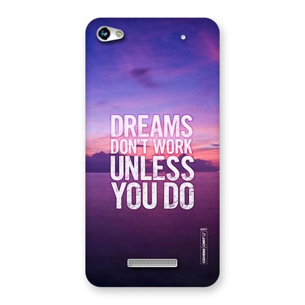 Dreams Work Back Case for Micromax Hue 2