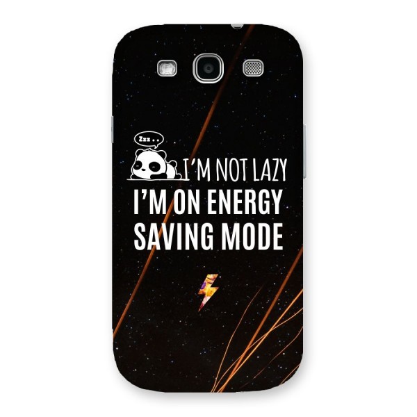 Energy Saving Mode Back Case for Galaxy S3