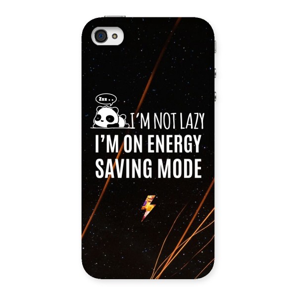 Energy Saving Mode Back Case for iPhone 4 4s