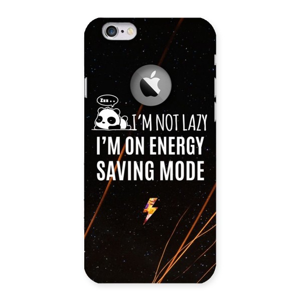Energy Saving Mode Back Case for iPhone 6 Logo Cut