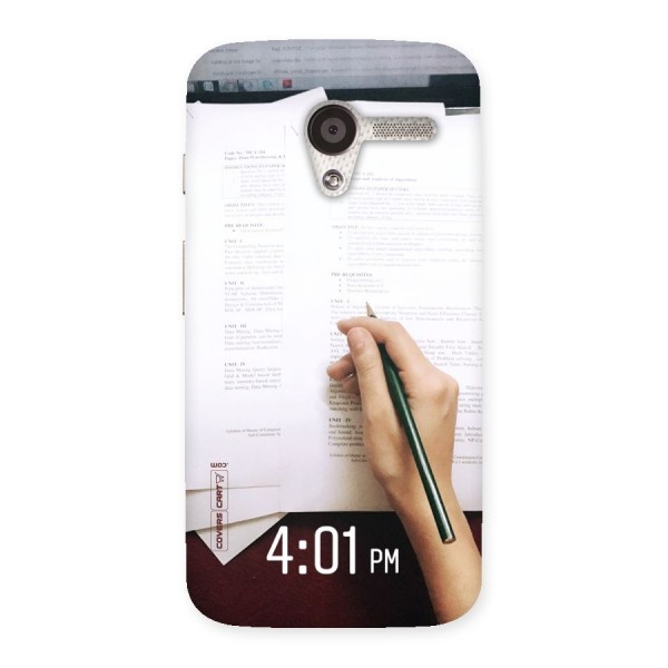Exam Time Blues Back Case for Moto X