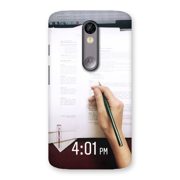 Exam Time Blues Back Case for Moto X Force