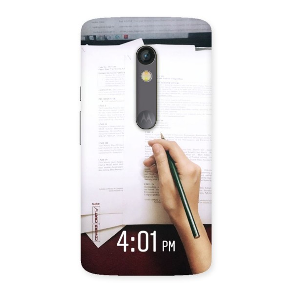 Exam Time Blues Back Case for Moto X Play