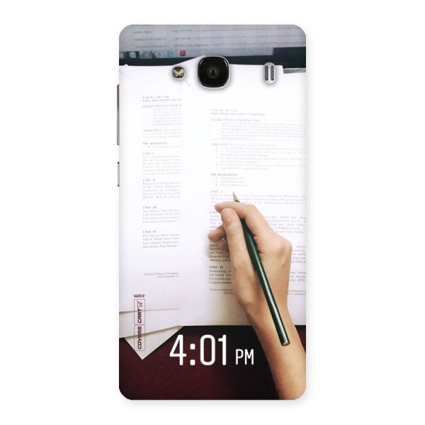 Exam Time Blues Back Case for Redmi 2s