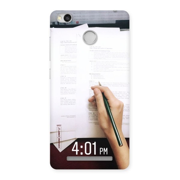 Exam Time Blues Back Case for Redmi 3S Prime