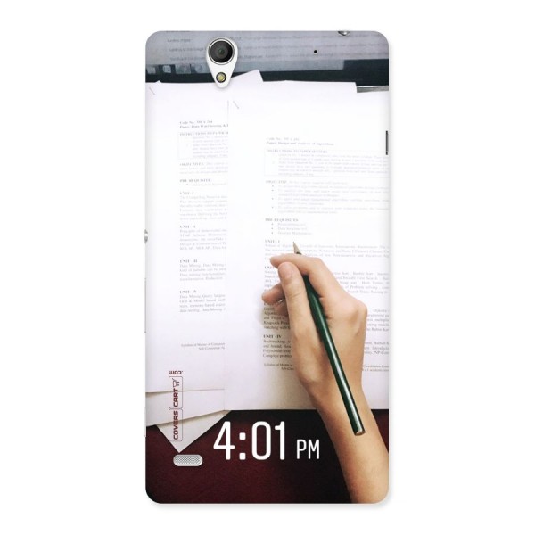Exam Time Blues Back Case for Sony Xperia C4