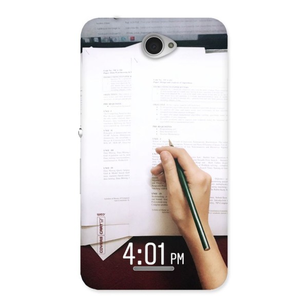 Exam Time Blues Back Case for Sony Xperia E4