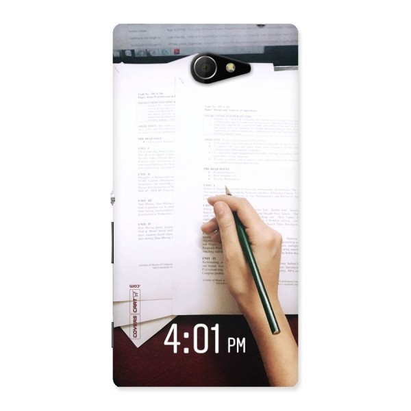 Exam Time Blues Back Case for Sony Xperia M2