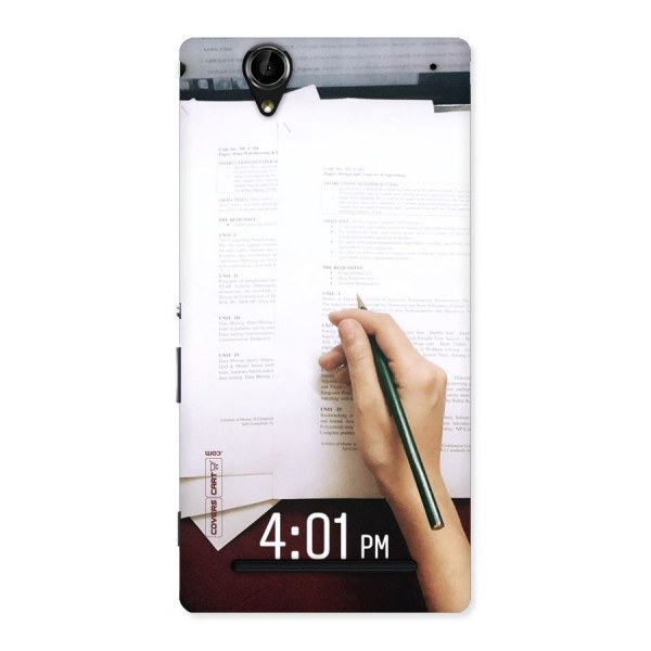 Exam Time Blues Back Case for Sony Xperia T2