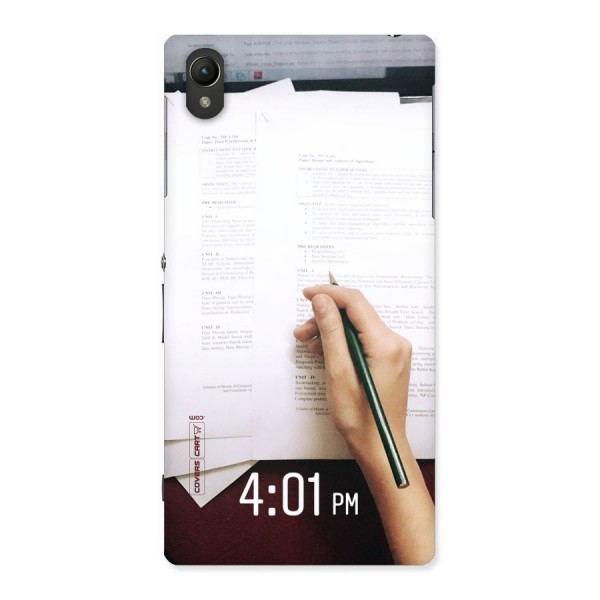 Exam Time Blues Back Case for Sony Xperia Z1