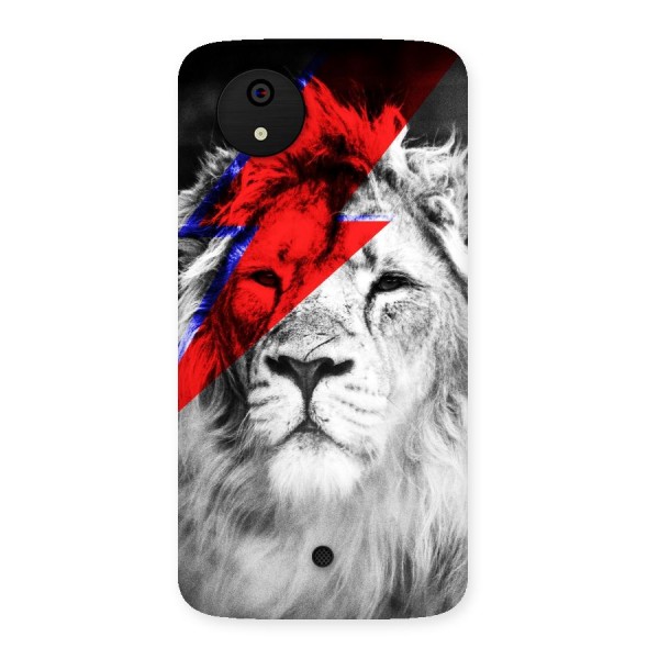 Fearless Lion Back Case for Micromax Canvas A1