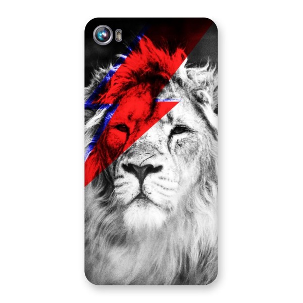 Fearless Lion Back Case for Micromax Canvas Fire 4 A107