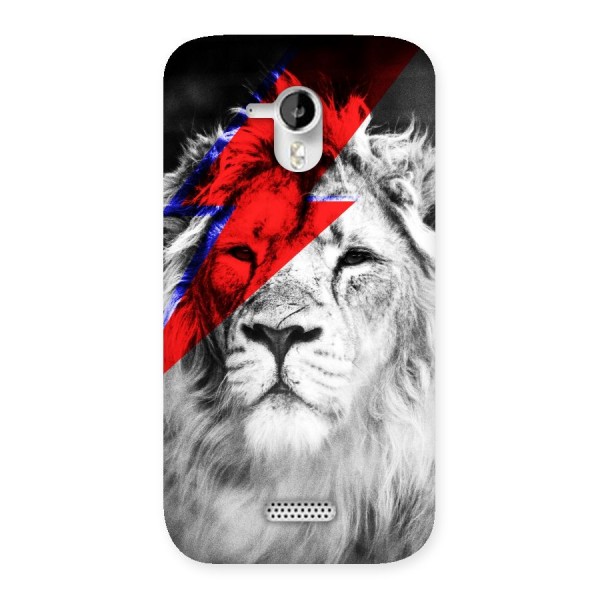 Fearless Lion Back Case for Micromax Canvas HD A116