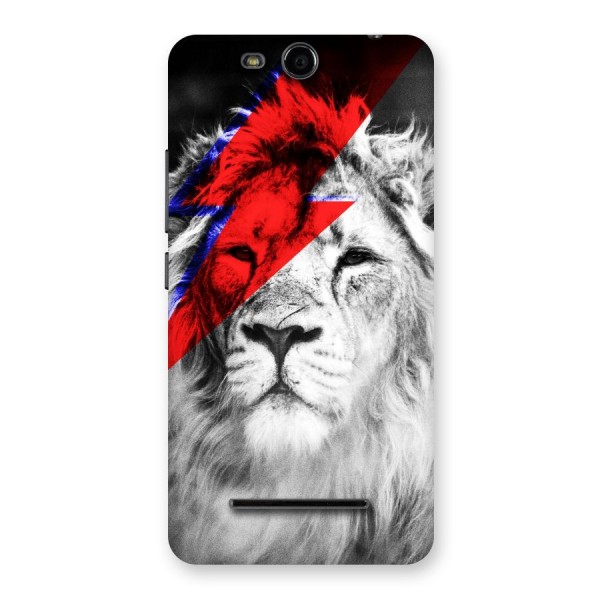 Fearless Lion Back Case for Micromax Canvas Juice 3 Q392
