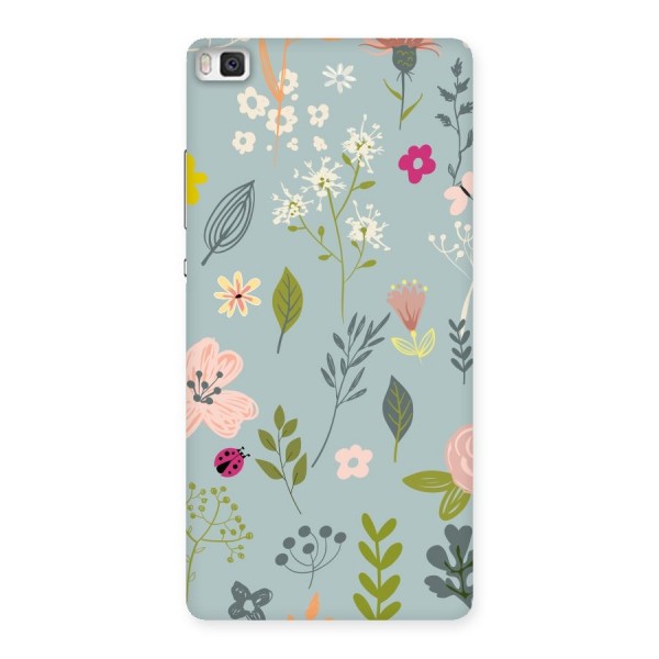 Flawless Flowers Back Case for Huawei P8
