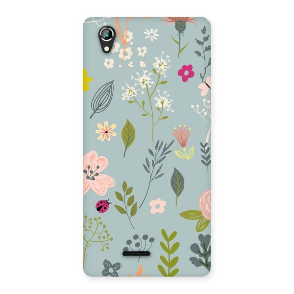 Flawless Flowers Back Case for Lava Iris 800