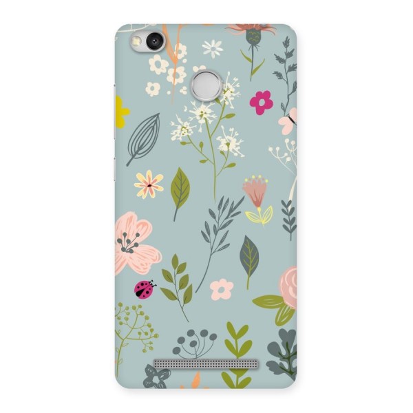 Flawless Flowers Back Case for Redmi 3S Prime