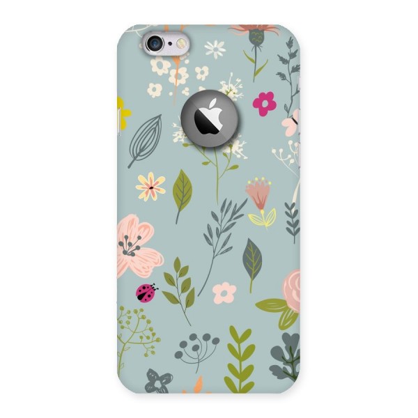 Flawless Flowers Back Case for iPhone 6 Logo Cut