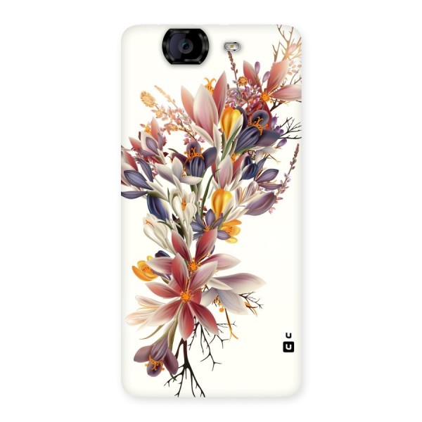 Floral Bouquet Back Case for Canvas Knight A350