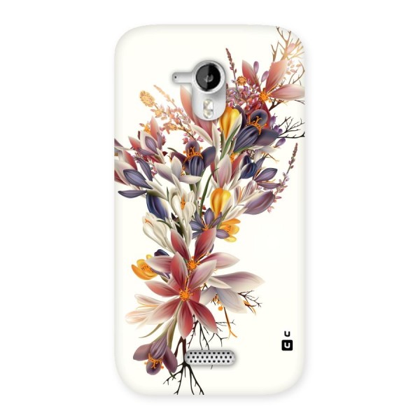 Floral Bouquet Back Case for Micromax Canvas HD A116