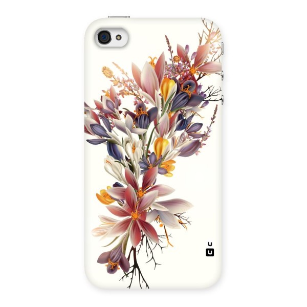 Floral Bouquet Back Case for iPhone 4 4s