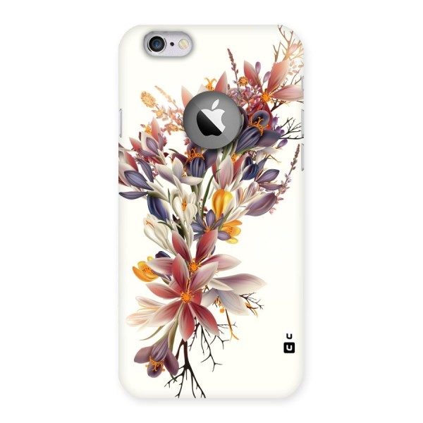 Floral Bouquet Back Case for iPhone 6 Logo Cut